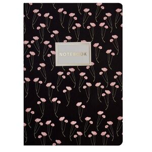 Soft Touch Poppies Floral Notebook – BV Bruno Visconti – Detailed gold embossing
